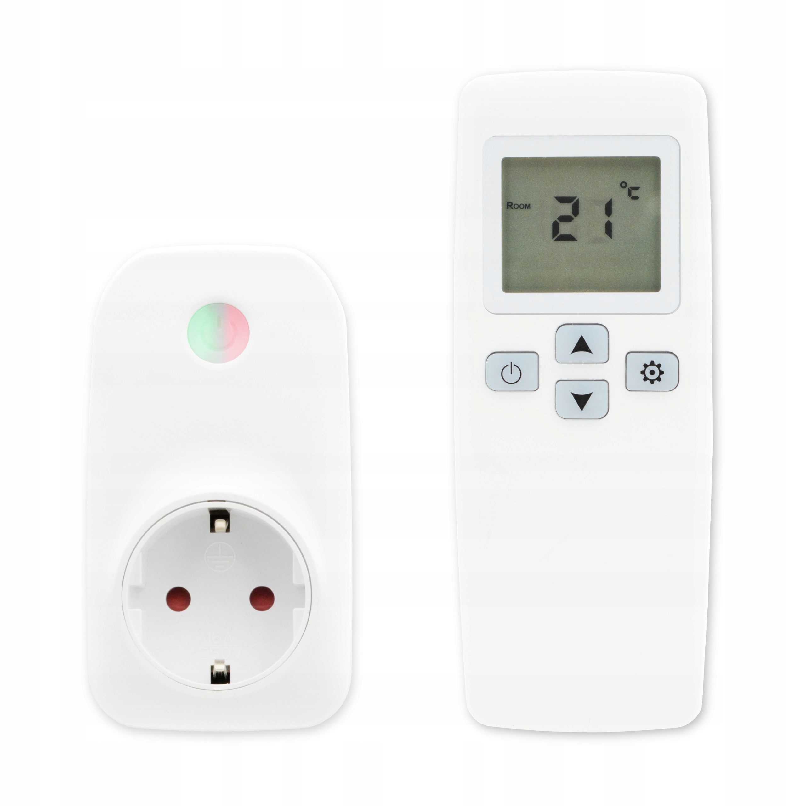 Zásuvkový termostat + PILOT Indual 230V, regulátor teploty